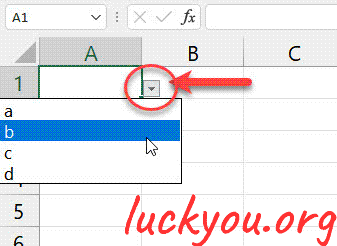 how to create a dropdown list in Microsoft Excel
