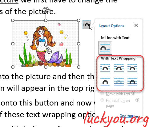 how to center a picture in Microsoft Word