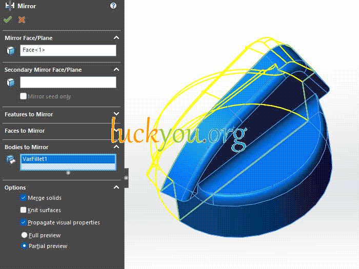 Add Fillets and key feature to a part in solidworks | SOLIDWORKS Tutorials: Basic Techniques