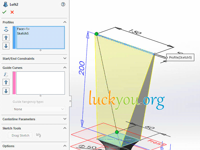 how to creat a loft feature and adding a flex feature in solidworks | SOLIDWORKS Tutorials: Basic Techniques