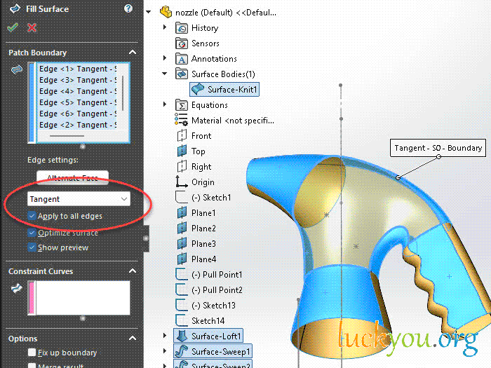 how to creat a surface in solidworks | SOLIDWORKS Tutorials: Basic Techniques