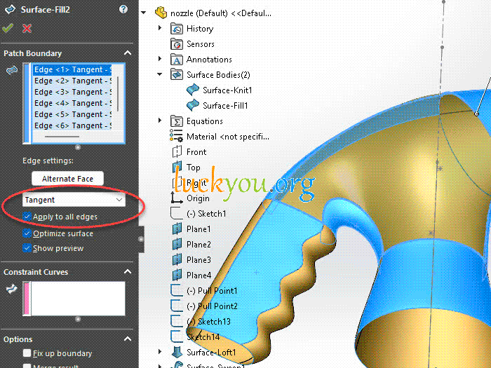 how to creat a surface in solidworks | SOLIDWORKS Tutorials: Basic Techniques